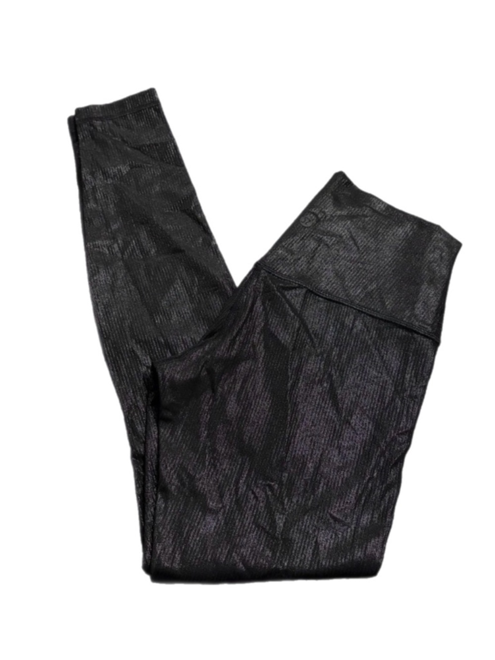 Lululemon Align Ribbed High-Rise Pant 28" *Shine (Black) Size 6